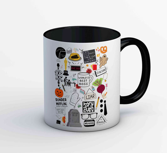 the office dunder doodles mug coffee ceramic tv & movies buy online india the banyan tee tbt men women girls boys unisex  