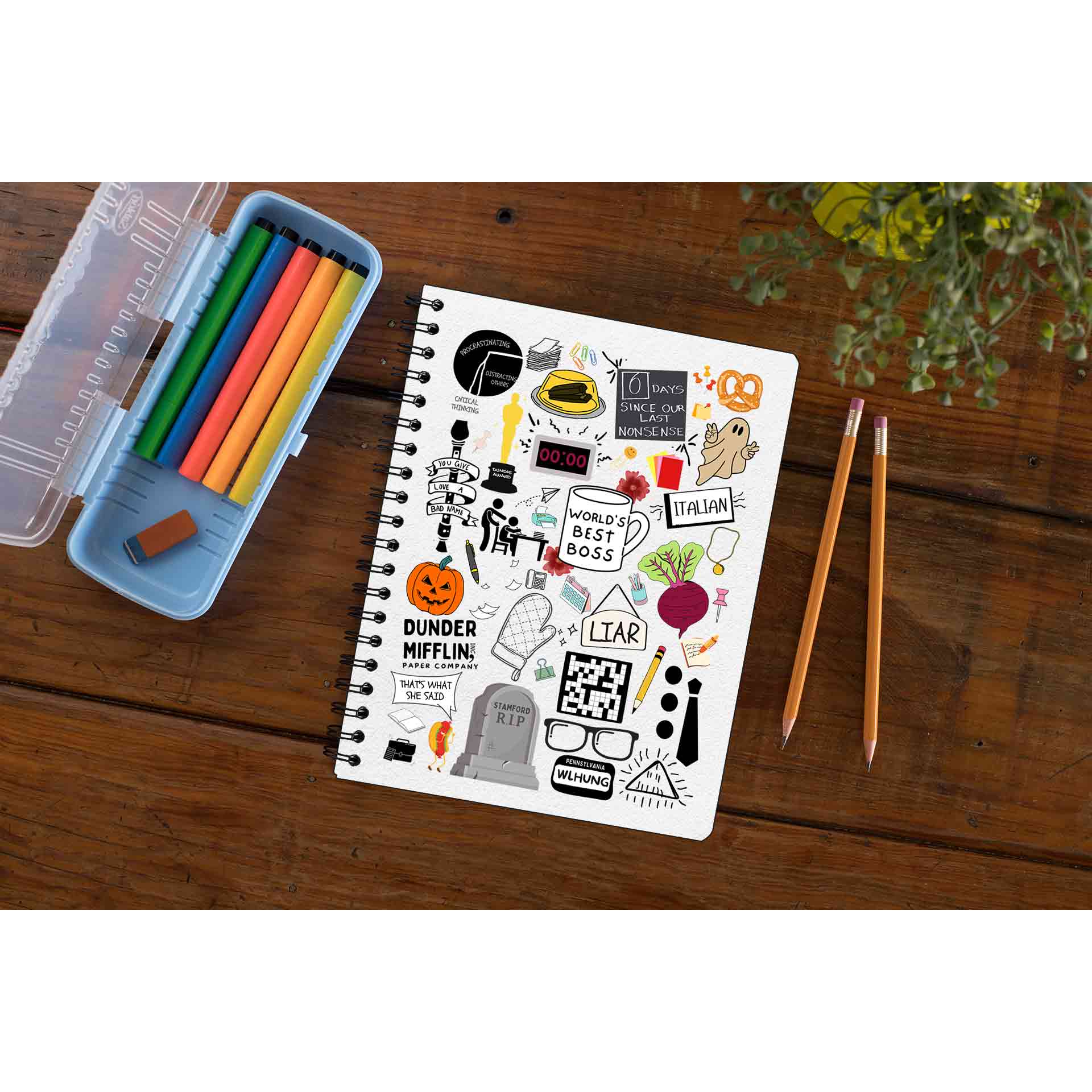 the office dunder doodles notebook notepad diary buy online india the banyan tee tbt unruled 