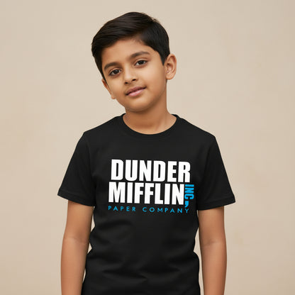 the office dunder mifflin t-shirt tv & movies buy online india the banyan tee tbt men women girls boys unisex black - paper company