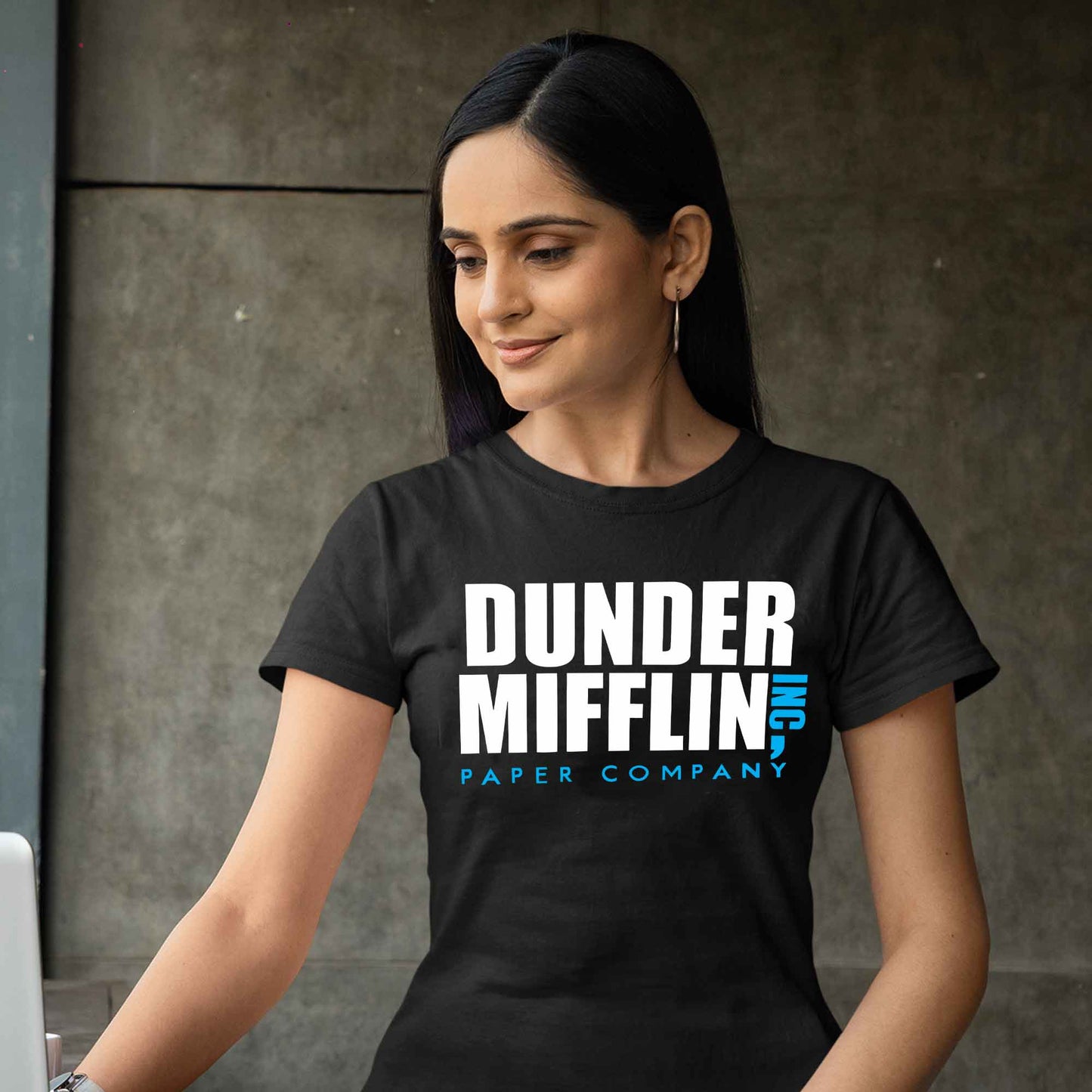 the office dunder mifflin t-shirt tv & movies buy online india the banyan tee tbt men women girls boys unisex black - paper company