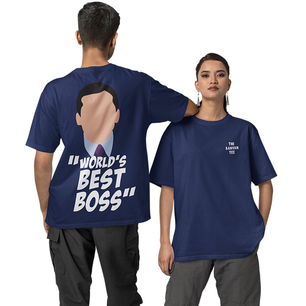 The Office Oversized T shirt - World's Best Boss
