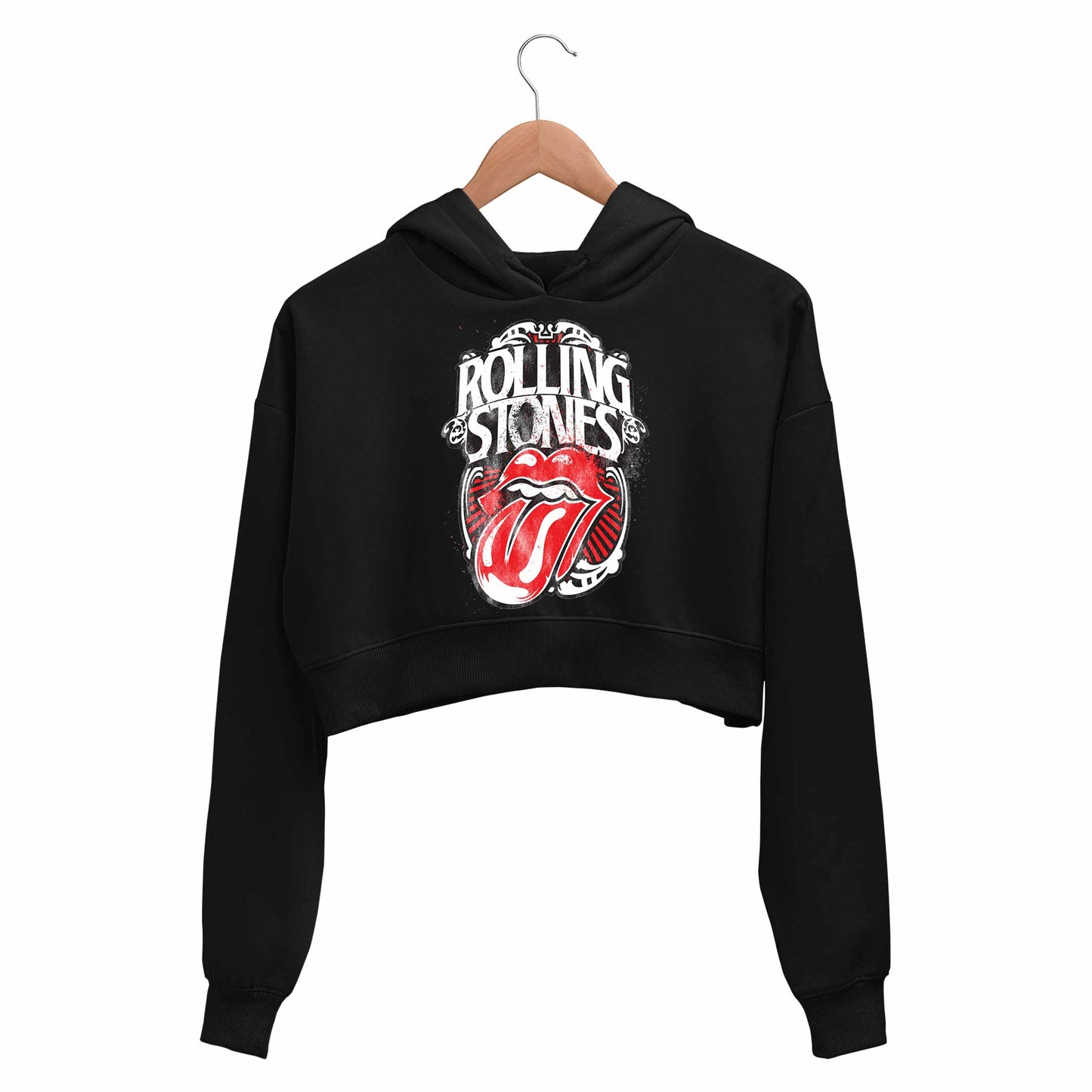 The Rolling Stones Crop Hoodie - On Sale - XL (Chest size 40 IN)