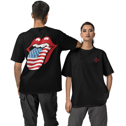 The Rolling Stones Oversized T shirt - Patriotic Lips