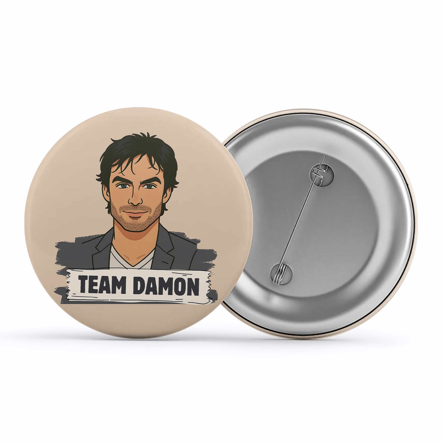the vampire diaries damon badge pin button tv & movies buy online india the banyan tee tbt men women girls boys unisex  