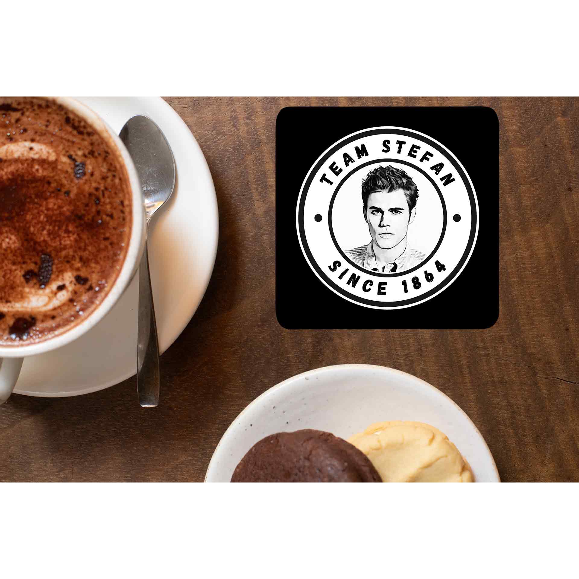 the vampire diaries team stefan coasters wooden table cups indian tv & movies buy online india the banyan tee tbt men women girls boys unisex  