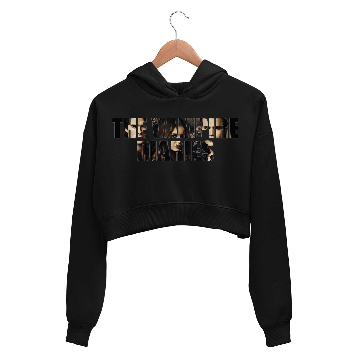 The Vampire Diaries Crop Hoodie - On Sale - XS (Chest size 32 IN)