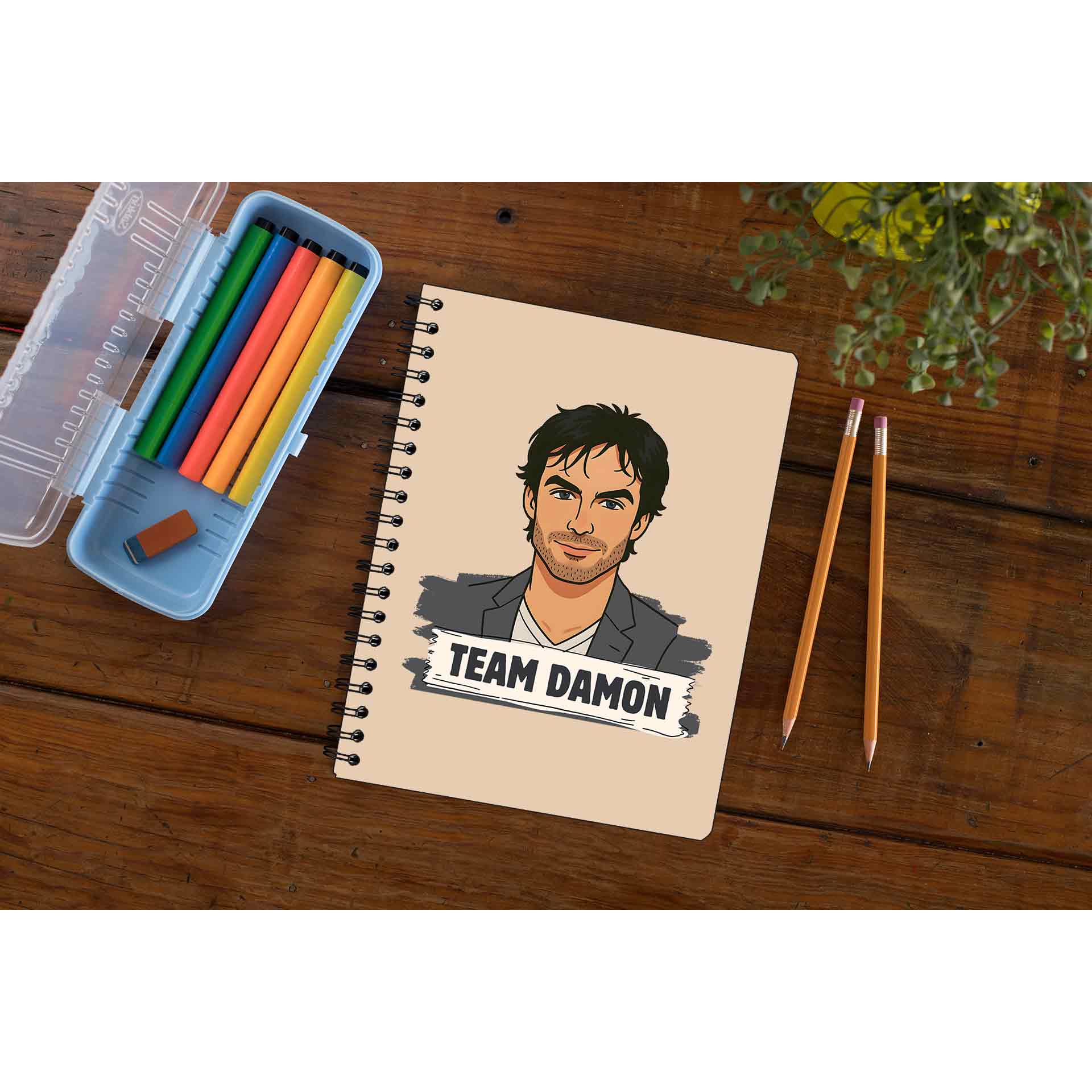 the vampire diaries damon notebook notepad diary buy online india the banyan tee tbt unruled