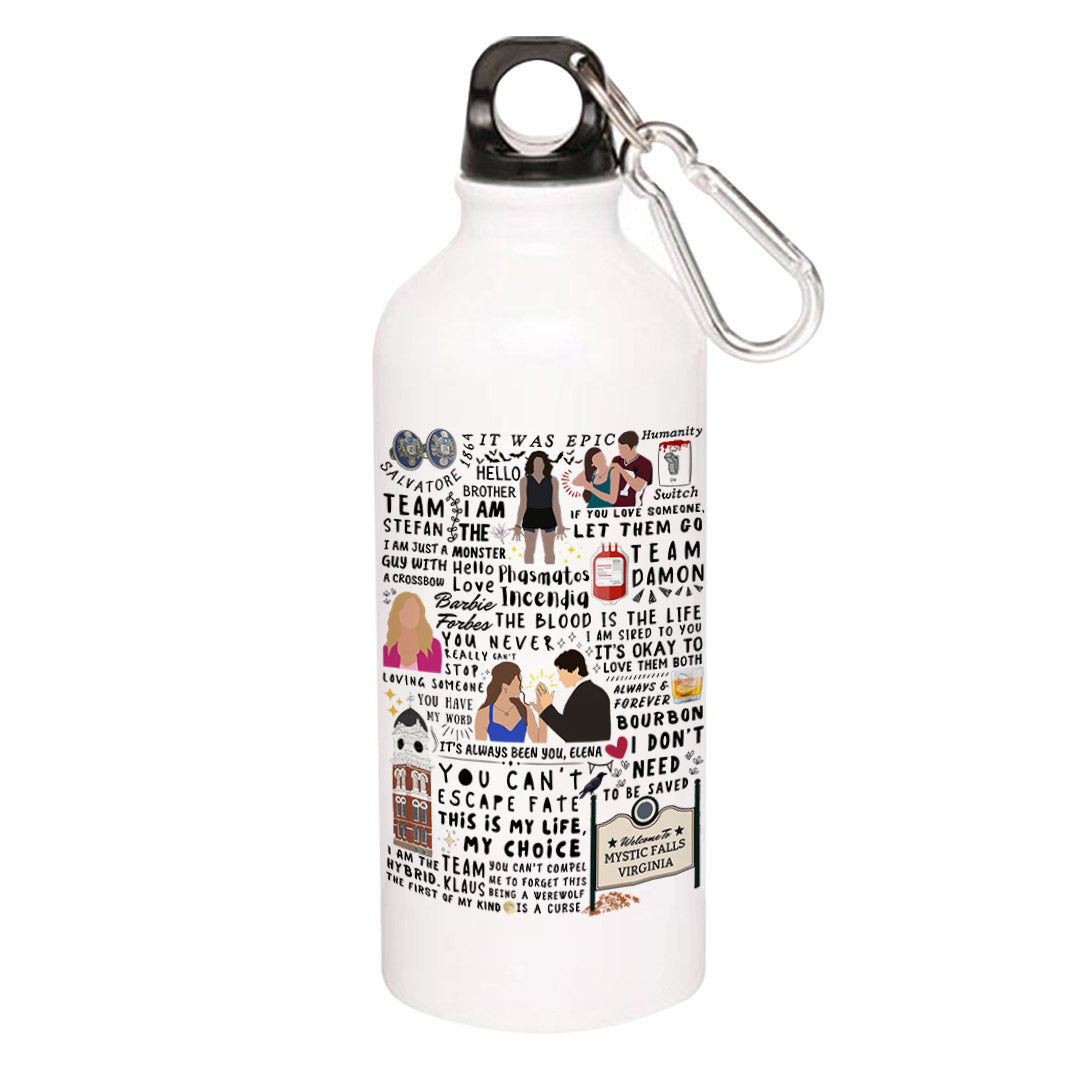 the vampire diaries mystic doodle sipper steel water bottle flask gym shaker tv & movies buy online india the banyan tee tbt men women girls boys unisex  