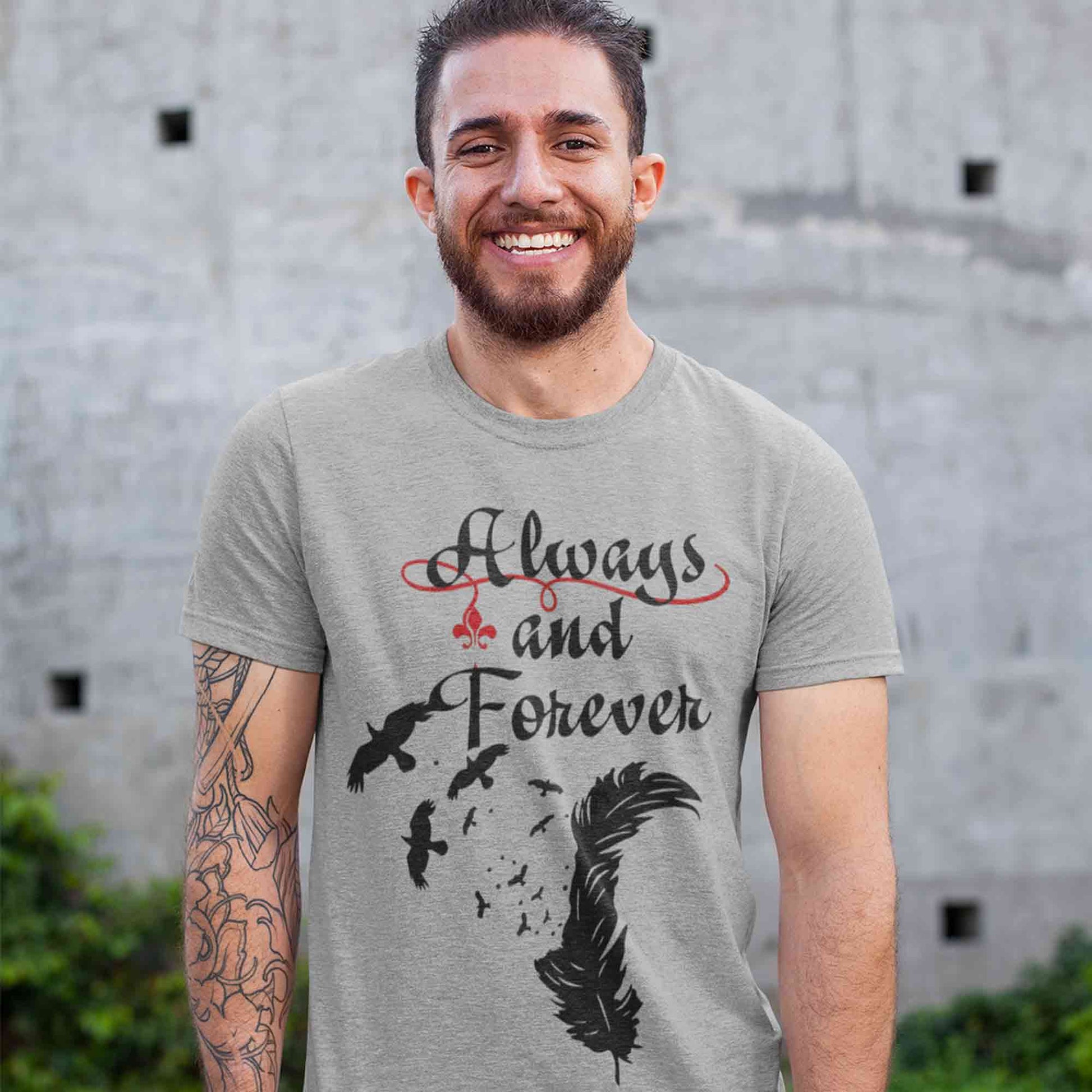 the vampire diaries always and forever t-shirt tv & movies buy online india the banyan tee tbt men women girls boys unisex gray tvd stefan elena damon caroline katherine tyler bonnie