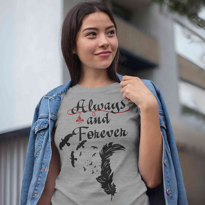 the vampire diaries always and forever t-shirt tv & movies buy online india the banyan tee tbt men women girls boys unisex gray tvd stefan elena damon caroline katherine tyler bonnie