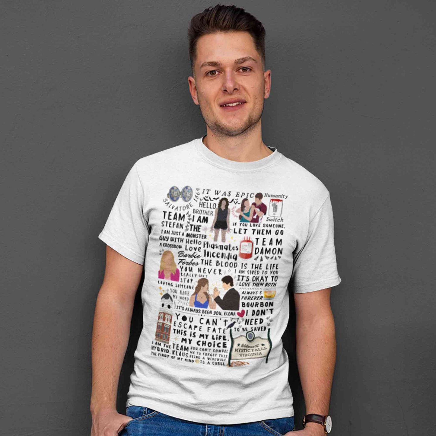 the vampire diaries mystic doodle t-shirt tv & movies buy online india the banyan tee tbt men women girls boys unisex white