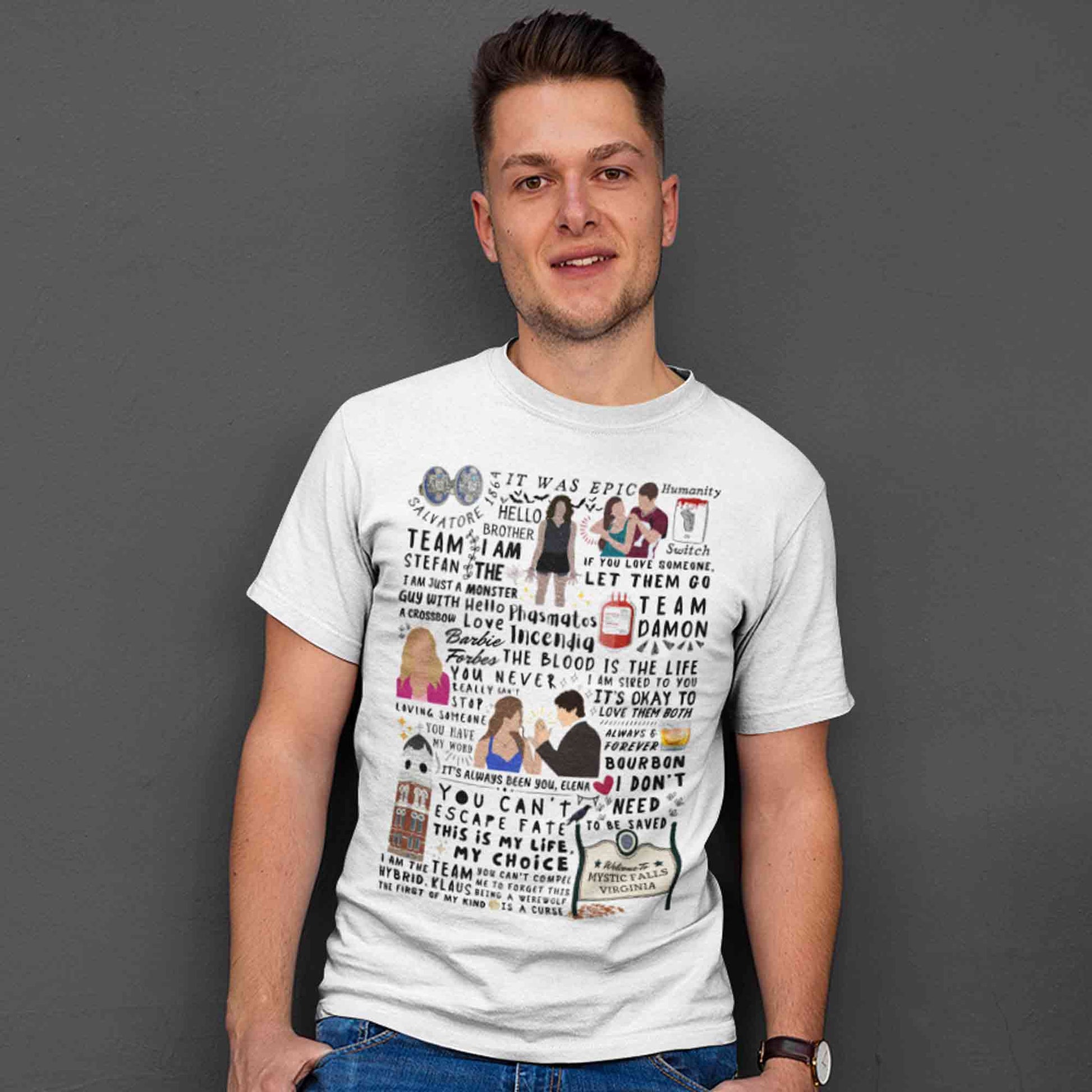 the vampire diaries mystic doodle t-shirt tv & movies buy online india the banyan tee tbt men women girls boys unisex white