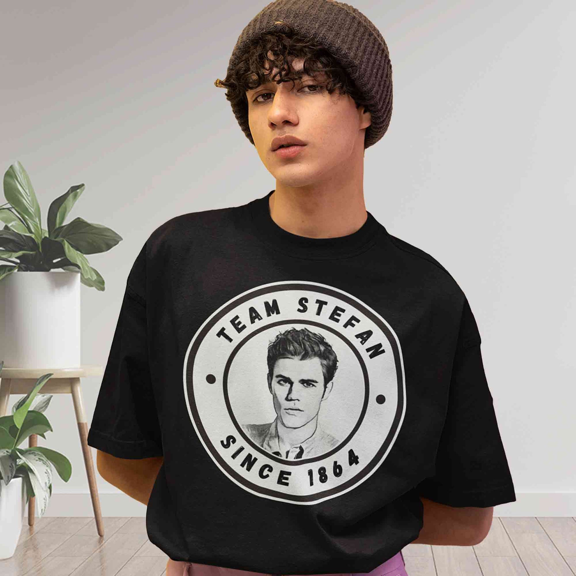 the vampire diaries team stefan t-shirt tv & movies buy online india the banyan tee tbt men women girls boys unisex black