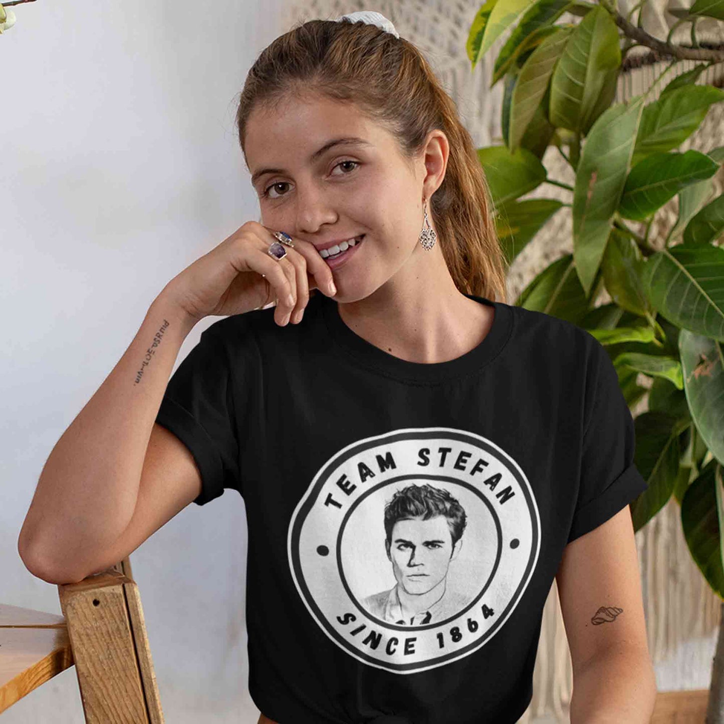 the vampire diaries team stefan t-shirt tv & movies buy online india the banyan tee tbt men women girls boys unisex black