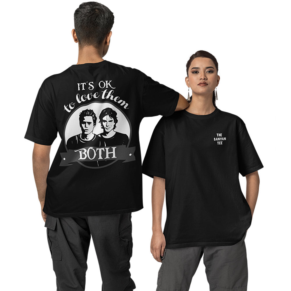 The Vampire Diaries Oversized T shirt - Love Them Both