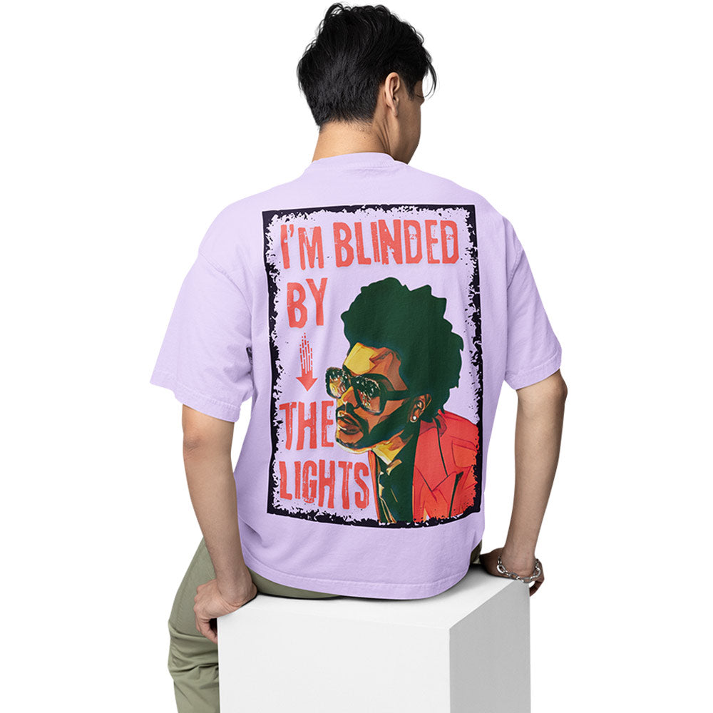 the weeknd oversized t shirt - i'm blinded by the lights music t-shirt lavender buy online india the banyan tee tbt men women girls boys unisex
