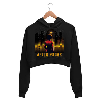 the weeknd after hours fanart crop hoodie hooded sweatshirt upper winterwear music band buy online india the banyan tee tbt men women girls boys unisex black 