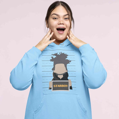 the weeknd starboy hoodie hooded sweatshirt winterwear music band buy online india the banyan tee tbt men women girls boys unisex baby blue