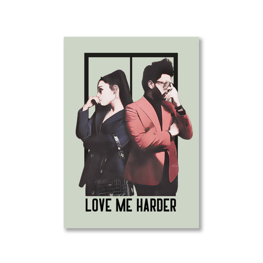 the weeknd love me harder poster wall art buy online india the banyan tee tbt a4