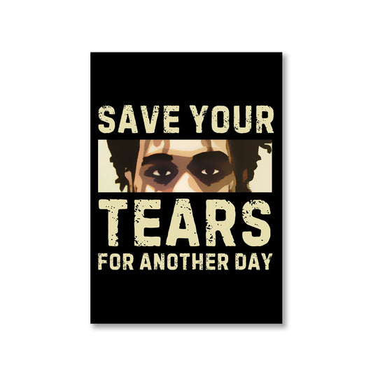 the weeknd save your tears poster wall art buy online india the banyan tee tbt a4