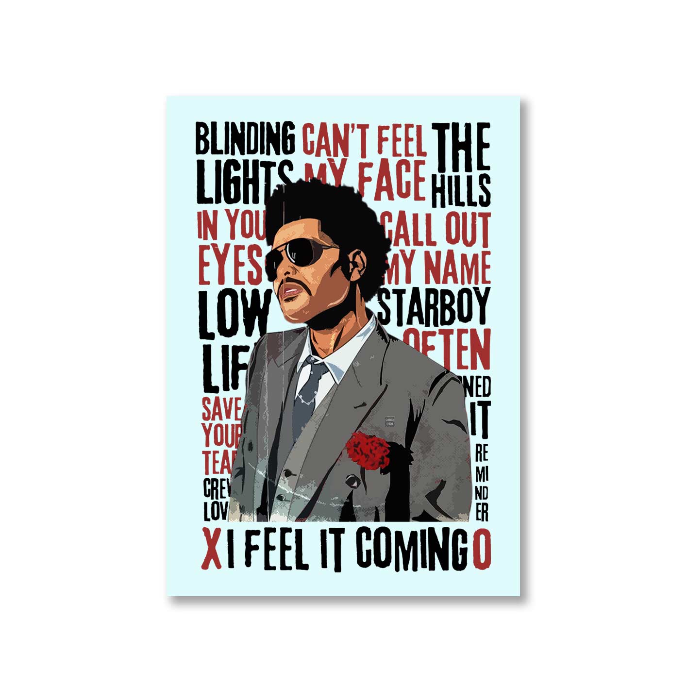 the weeknd starboy symphony poster wall art buy online india the banyan tee tbt a4 