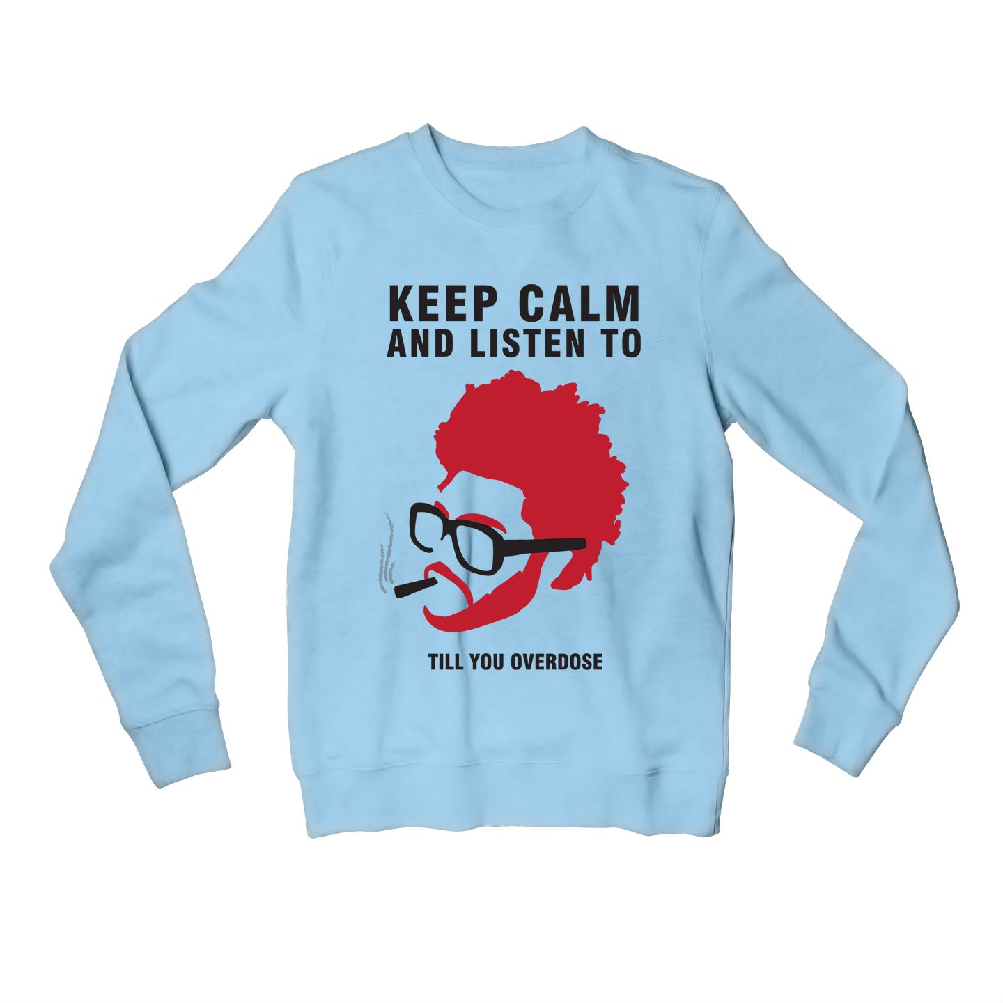 the weeknd keep calm sweatshirt upper winterwear music band buy online india the banyan tee tbt men women girls boys unisex baby blue