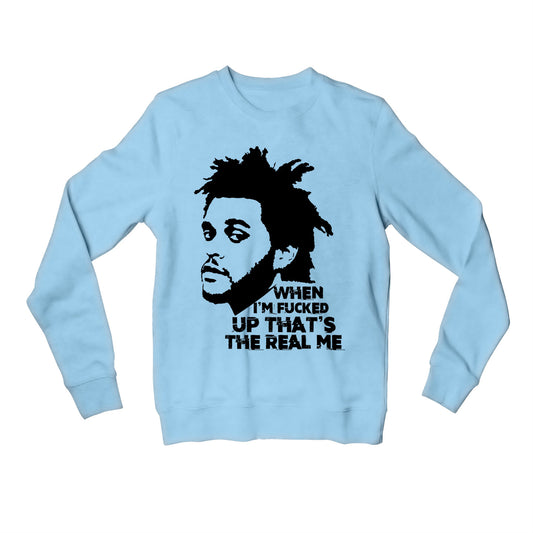 the weeknd the hills sweatshirt upper winterwear music band buy online india the banyan tee tbt men women girls boys unisex baby blue