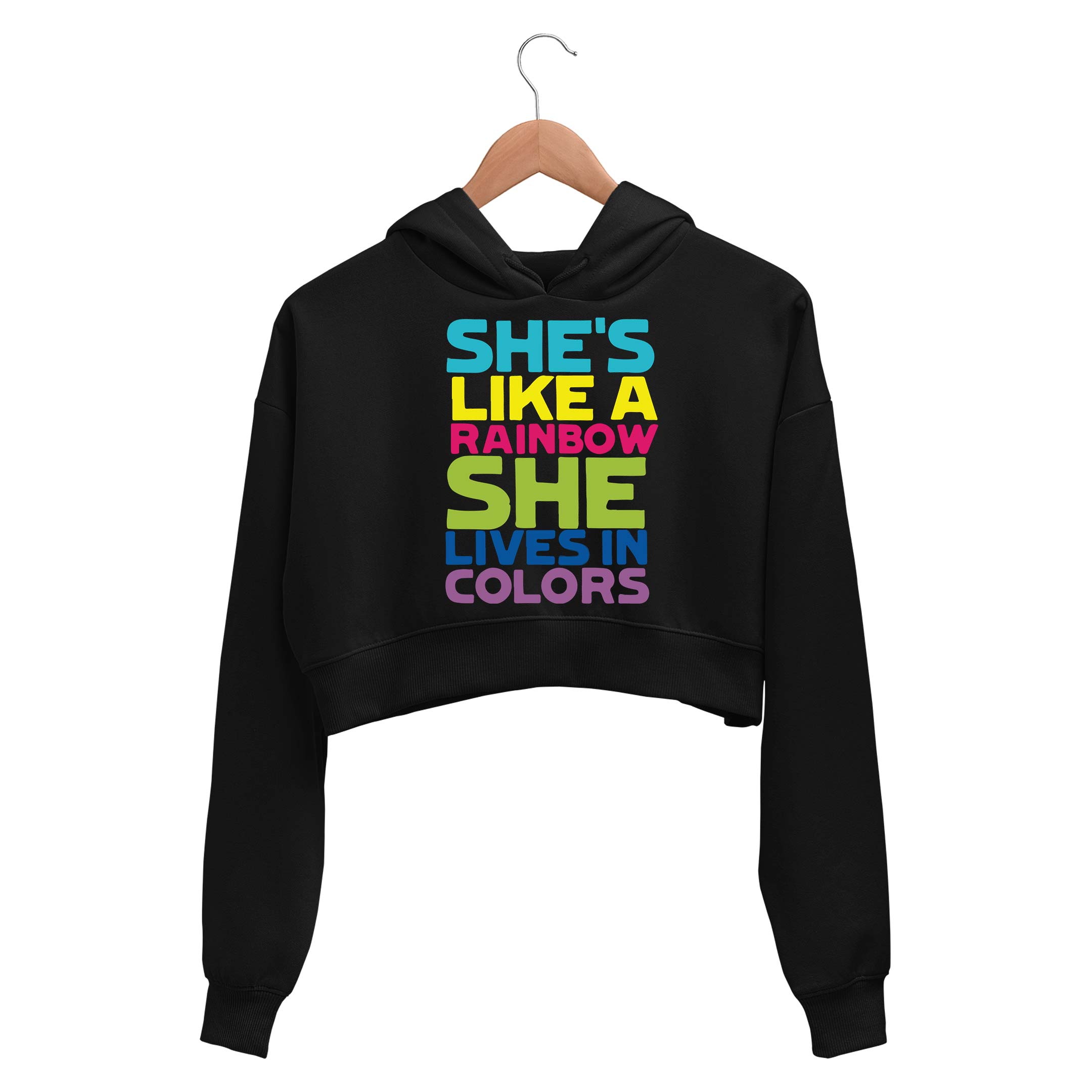 The Rolling Stone's Womens good Cropped Hooded Sweatshirt