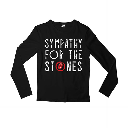 the rolling stones sympathy for the stones full sleeves long sleeves music band buy online india the banyan tee tbt men women girls boys unisex black