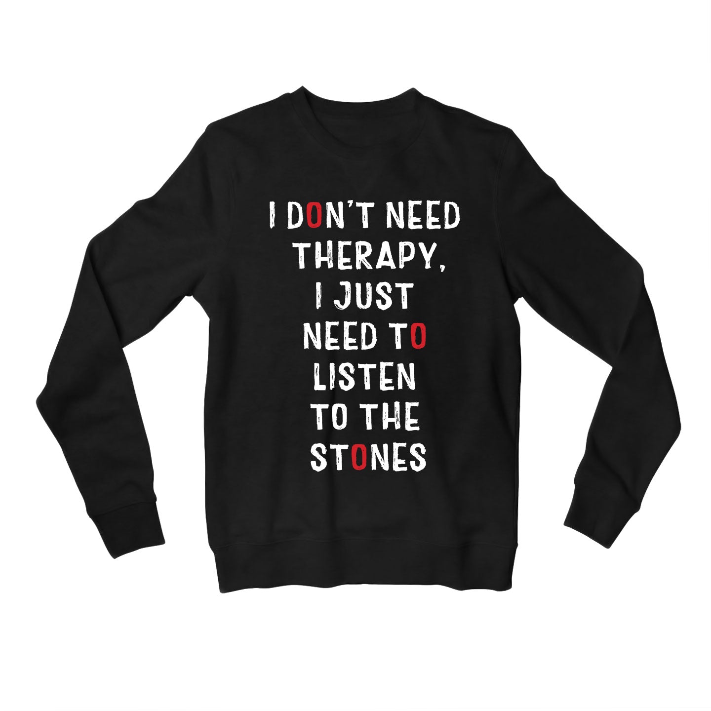 the rolling stones i don't need therapy sweatshirt upper winterwear music band buy online india the banyan tee tbt men women girls boys unisex black