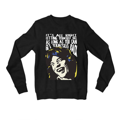 the rolling stones mick quote sweatshirt upper winterwear music band buy online india the banyan tee tbt men women girls boys unisex black