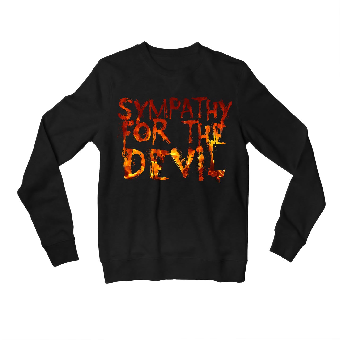 the rolling stones sympathy for the devil sweatshirt upper winterwear music band buy online india the banyan tee tbt men women girls boys unisex black