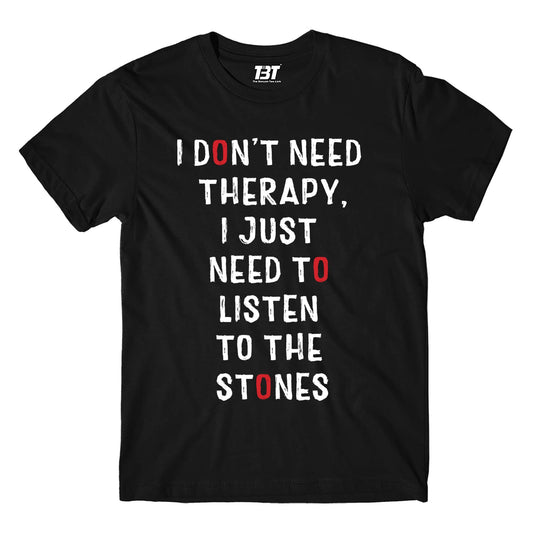 the rolling stones i don't need therapy t-shirt music band buy online india the banyan tee tbt men women girls boys unisex Sky Blue