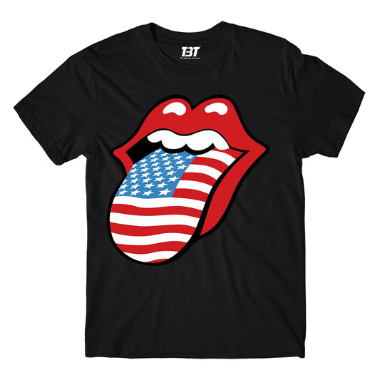 the rolling stones tongue t-shirt music band buy online india the banyan tee tbt men women girls boys unisex black