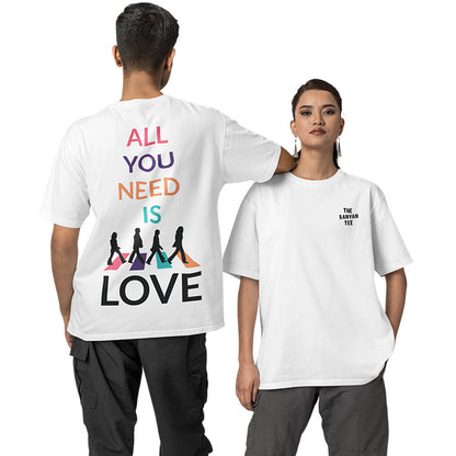 The Beatles Oversized T shirt - All You Need Is Love
