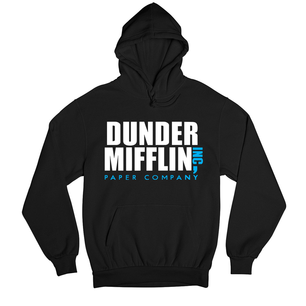 the office dunder mifflin hoodie hooded sweatshirt winterwear tv & movies buy online india the banyan tee tbt men women girls boys unisex black - paper company