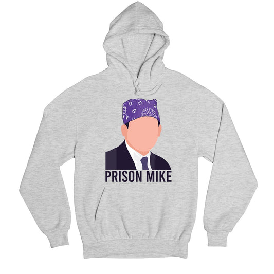 the office prison mike hoodie hooded sweatshirt winterwear tv & movies buy online india the banyan tee tbt men women girls boys unisex gray - michael scott