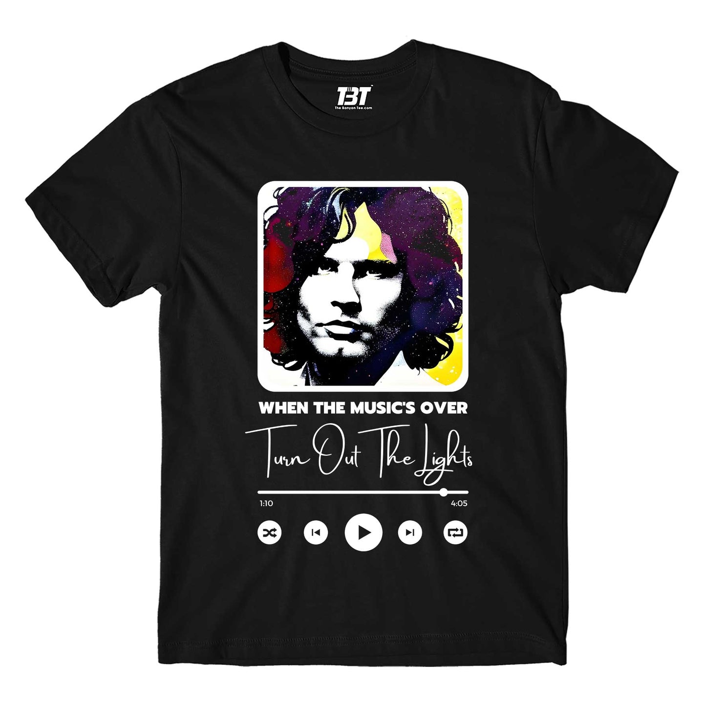 the doors when the music's over t-shirt music band buy online india the banyan tee tbt men women girls boys unisex black