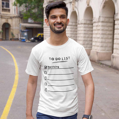 graphic to do list t-shirt printed graphic stylish buy online india the banyan tee tbt men women girls boys unisex off white 