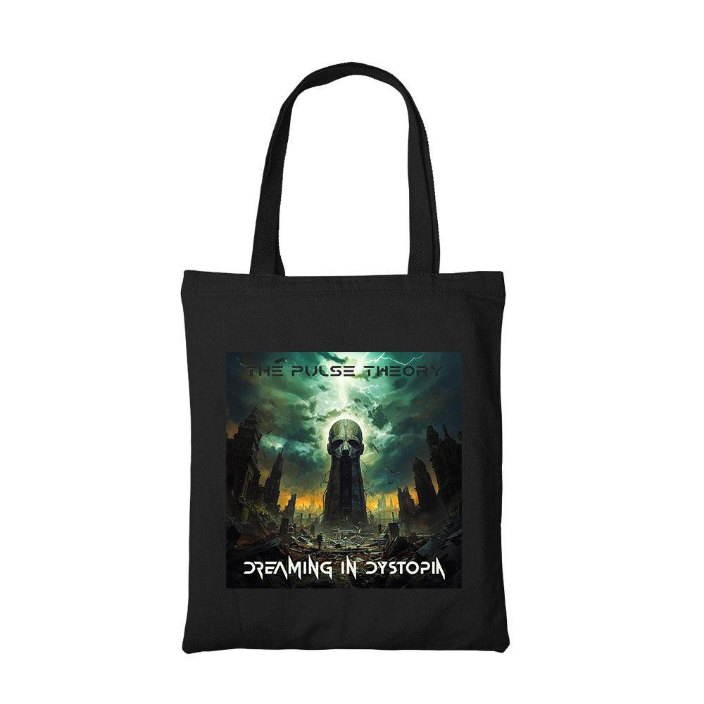 prog encounters dreaming in dystopia tote bag cotton printed music band buy online india the banyan tee tbt men women girls boys unisex