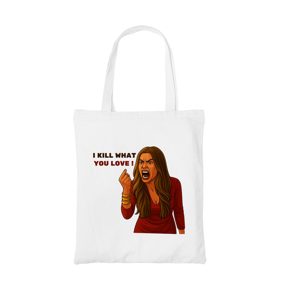 modern family what you love tote bag cotton printed tv & movies buy online india the banyan tee tbt men women girls boys unisex  