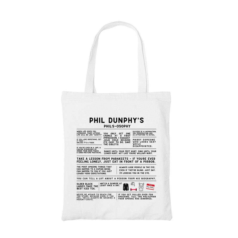 modern family the dunphy doctrine tote bag cotton printed tv & movies buy online india the banyan tee tbt men women girls boys unisex  