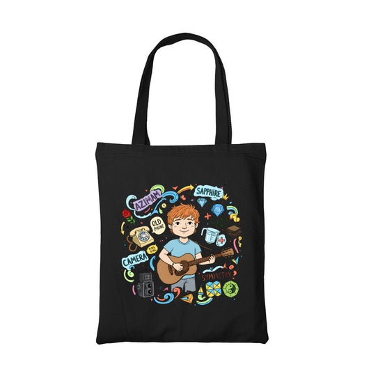 ed sheeran gingerverse tote bag cotton printed music band buy online india the banyan tee tbt men women girls boys unisex  