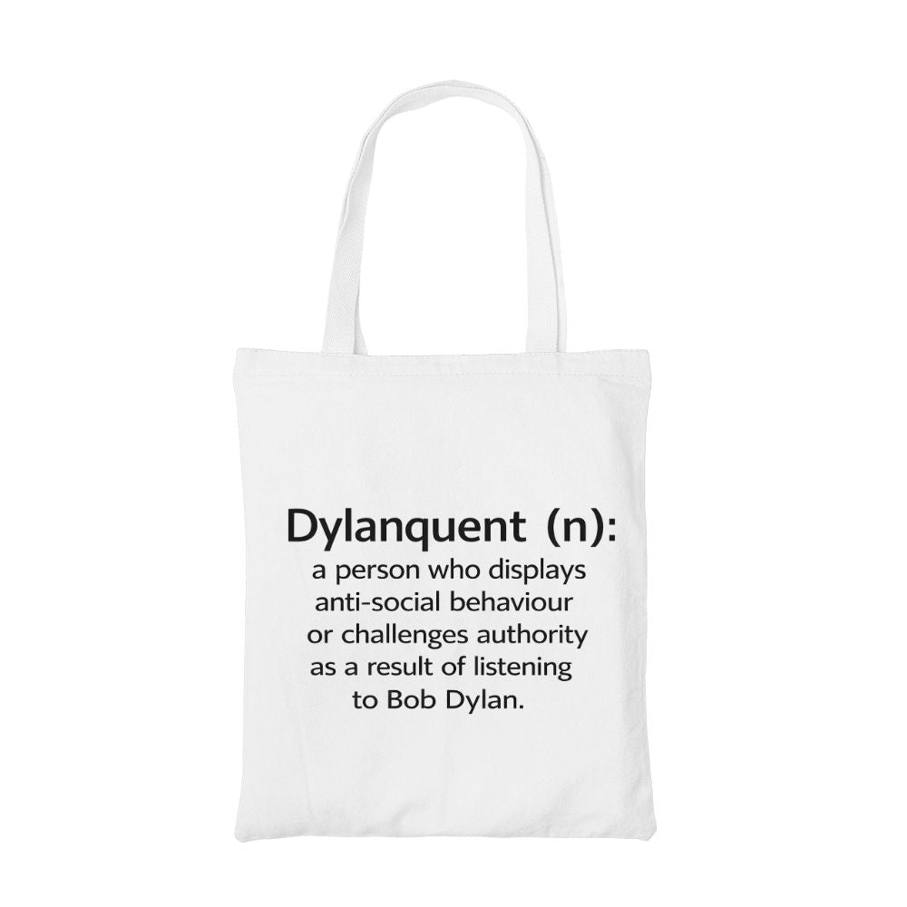bob dylan dylanquent tote bag cotton printed music band buy online india the banyan tee tbt men women girls boys unisex  