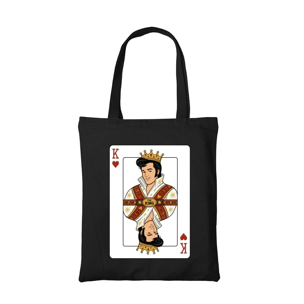 elvis presley the king of rock and roll tote bag cotton printed music band buy online india the banyan tee tbt men women girls boys unisex  