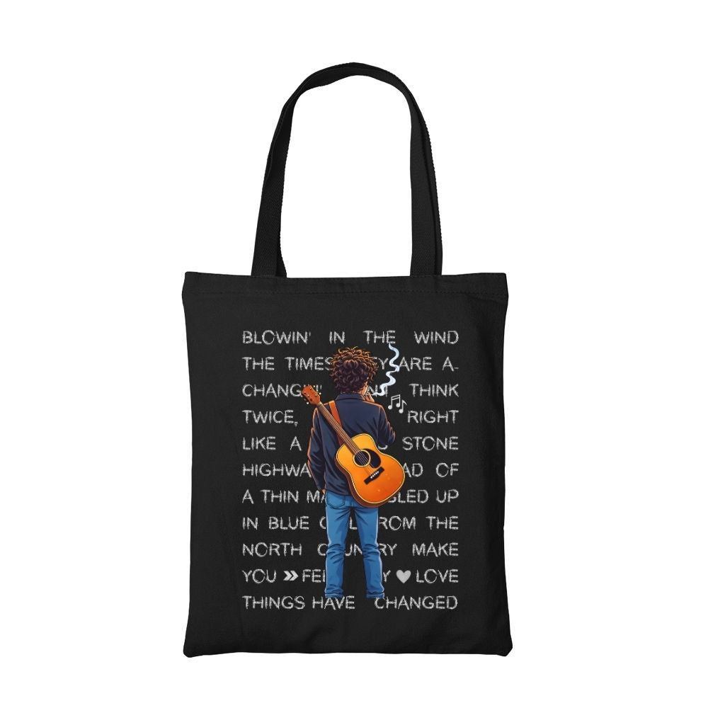 bob dylan dylanite tote bag cotton printed music band buy online india the banyan tee tbt men women girls boys unisex  