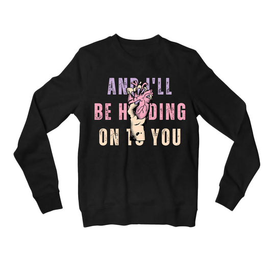 twenty one pilots holding on to you sweatshirt upper winterwear music band buy online india the banyan tee tbt men women girls boys unisex black