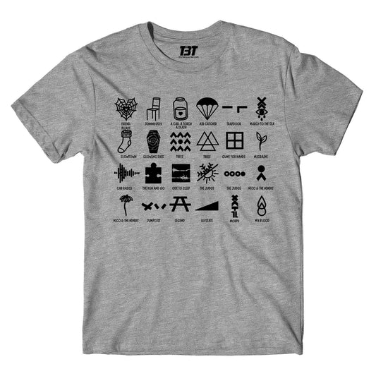 twenty one pilots 24 tattoos t-shirt music band buy online india the banyan tee tbt men women girls boys unisex gray