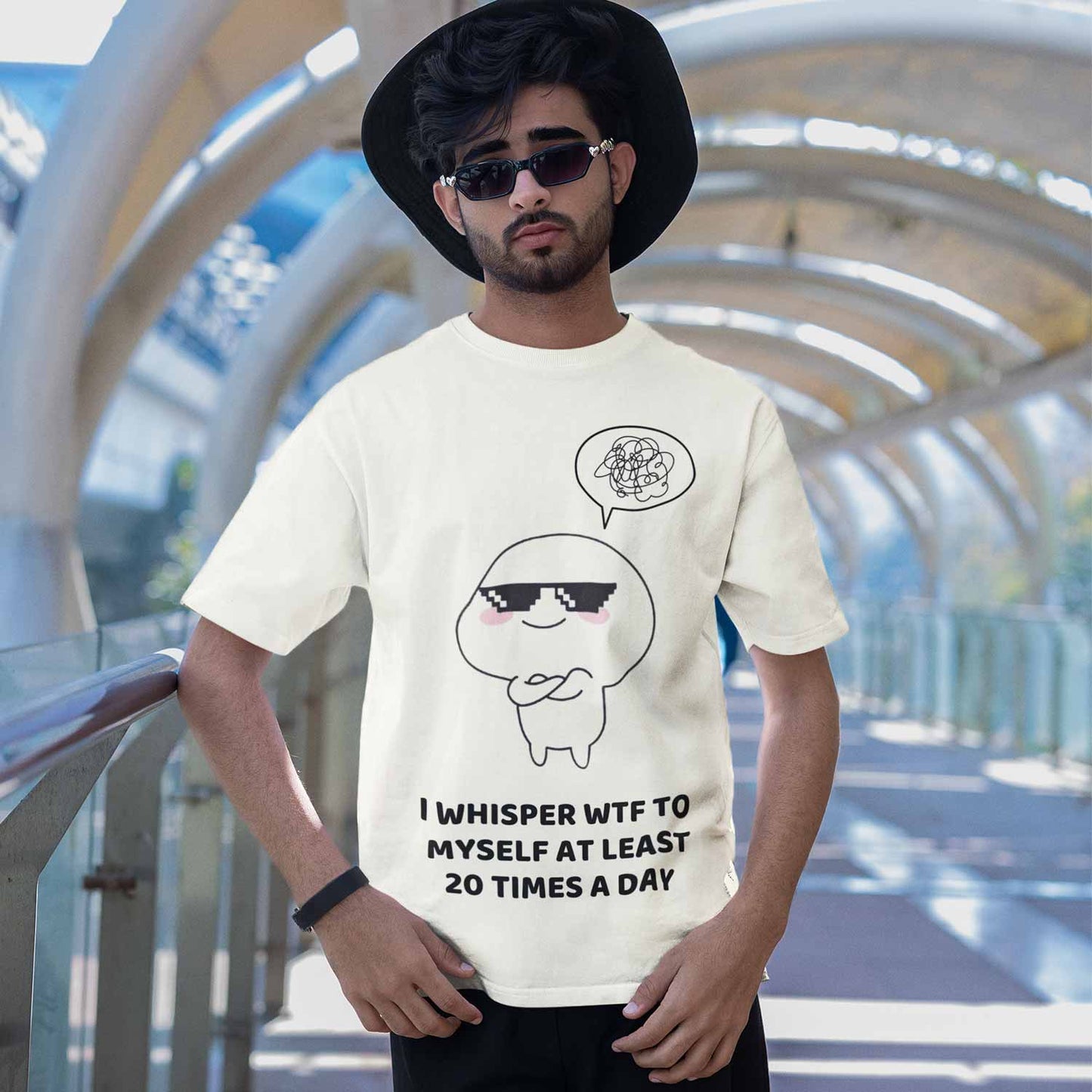 graphic wtf t-shirt printed graphic stylish buy online india the banyan tee tbt men women girls boys unisex off white 