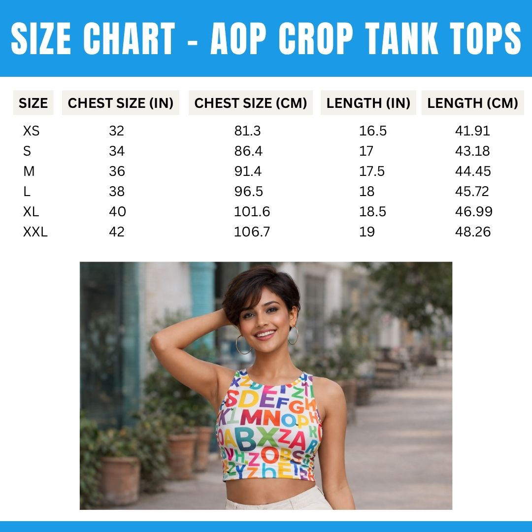 Custom Crop Tank Top - All Over Printed
